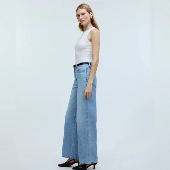 Madewell Superwide-Leg Airy Denim Edition Jean - Ahern wash - Size 30 - Picture 14 of 16